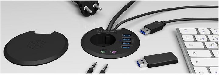 Actual product image Icy Box IB-HUB1430 (USB-A, 4 Ports)