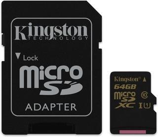 Image du produit Kingston Carte microSDXC 64 Go UHS-I (64 Go, microSDXC)