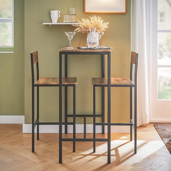Actual product image SoBuy Bar table with 2 stools (89 x 45 x 100 cm)