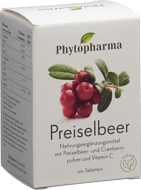 Phytopharma Preiselbeer (120 Stück, Tabletten, 70 g)