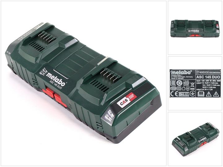 Metabo Doppel-Schnellladegerät ASC 145 DUO Air Cooled (18 V)