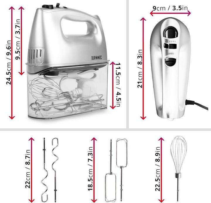 Produktbild Duronic Elektrischer Handmixer (400 W)