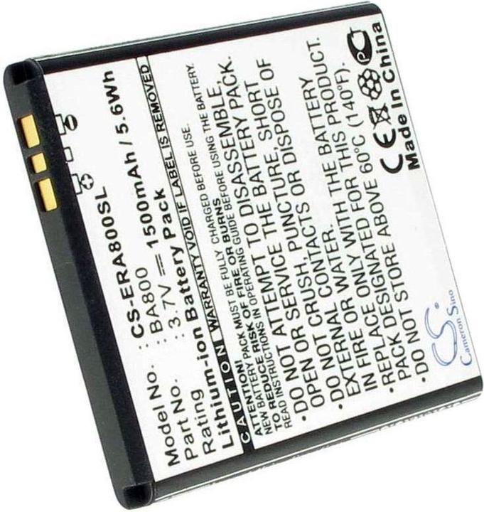 Actual product image Connect 3000 Battery Sony Ericsson 3.7V 1500mA