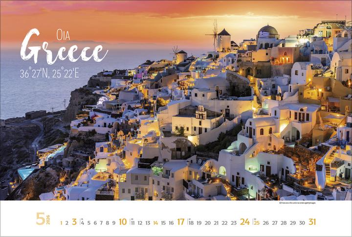 Produktbild Verlag Bildkalender Around the World 2026, Papierformat: Kein