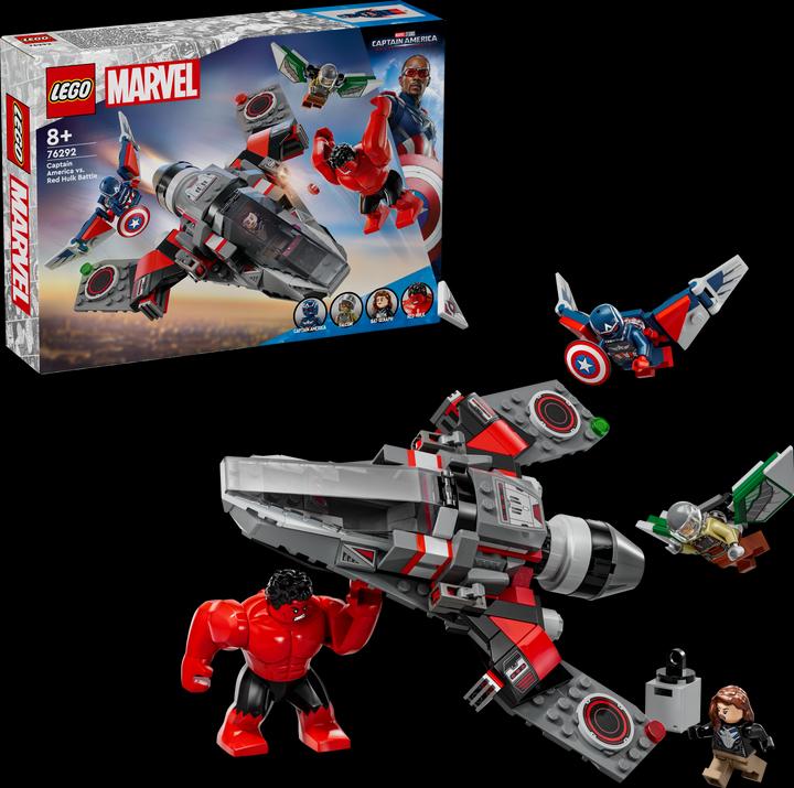 Actual product image LEGO Showdown zwischen Captain America und Red Hulk (76292, LEGO Marvel)