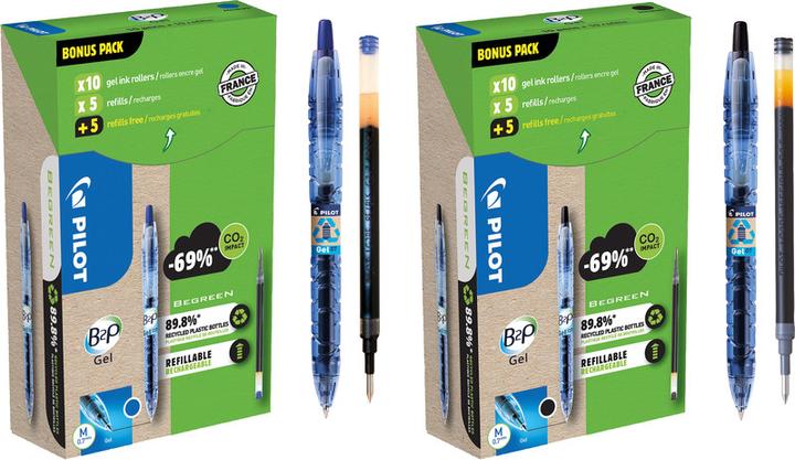 Immagine prodotto Pilot Begreen B2P Gel Greenpack 10+10 ricariche (Nero, 10 x)
