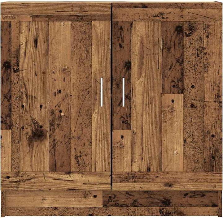 Image du produit VidaXL Bücherschrank Altholz-Optik 82,5x30,5x80 cm Holzwerkstoff (82,5 x 30,5 x 80 cm)