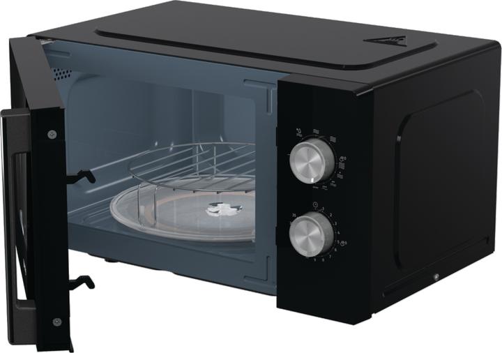 Actual product image Gorenje MO20E2BH Microwave Oven, Free Standing, Capacity 20 L, Power 800 W, No Ddisplay, Black (20 l)