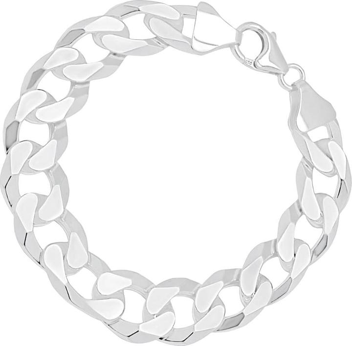 Immagine prodotto Candy Bracciale Hemera con catena a cordoncino da 14,0 mm, argento 925 (21 cm, Argento 925)