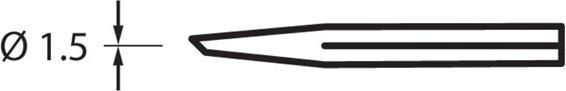 Actual product image Velleman Tip B-06D Ø1.5mm For Soldering Iron 5W (Spare)