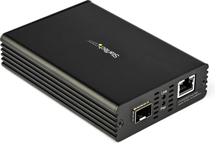 Produktbild StarTech LWL/Glasfaser Medienkonverter für 1/2,5/5/10 Gbit/s-Netzwerk NBASE-T SFP auf RJ45