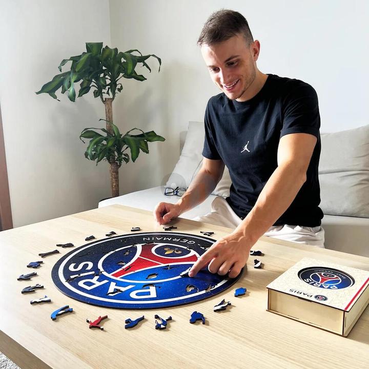 Produktbild Iconic PSG FC - Logo - Holz Puzzle Grösse L (500 Teile) (500 Teile)