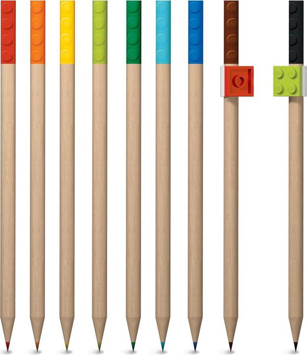 Actual product image Euromic LEGO Stationery 12 Color Pencils (Multicoloured, 12 x)