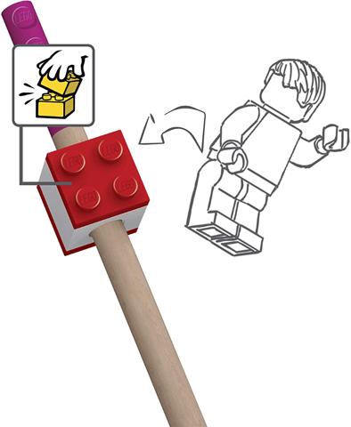 Actual product image Euromic LEGO Stationery 12 Color Pencils (Multicoloured, 12 x)