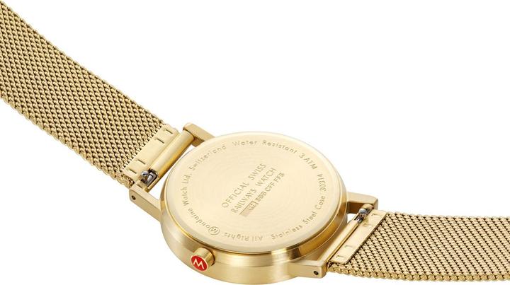 Immagine prodotto Mondaine Classico - Ispirato alla natura - IP Oro (Orologio da polso analogico, 36 mm)