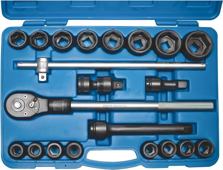 Actual product image SW-Stahl 07605L IMPACT socket spanner set 3/4 inch 21-piece I Ratchet box lorry I Ratchet box Pr (20 mm)