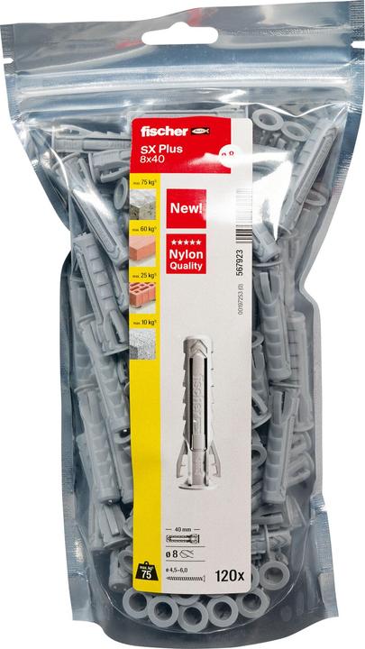Actual product image Fischer Dowel SX Plus 8x40 BigPack (120) (120 pcs.)