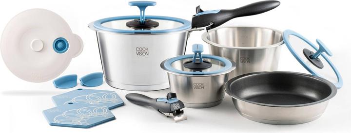 Actual product image Compass cookvision 13-piece set for 4P.