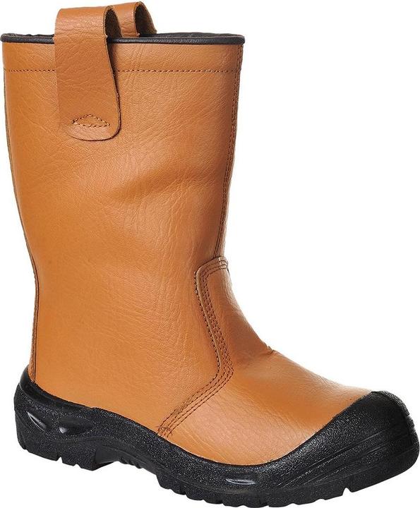 Actual product image Portwest Mens Steelite Leather Anti Scuff Toe Rigger Boots (S3, 40)