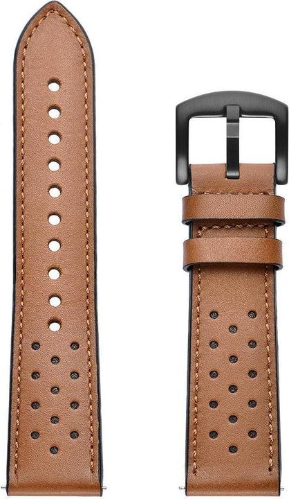 Produktbild Tech Samsung Galaxy 4 Smart Watch Lederarmband, Braun, 40/42/44/46m (40 mm, 42 mm, 44 mm, 46 mm, Echtes Leder)