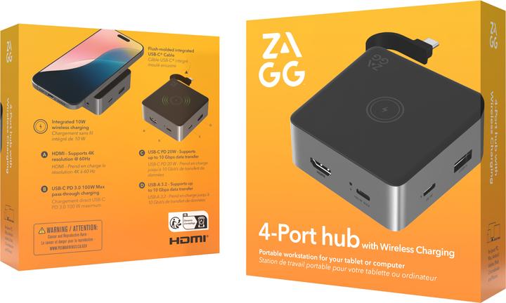 Image du produit Zagg Hub Wireless 4 Port (USB-C, 4 Ports)