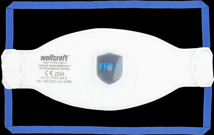 Produktbild wolfcraft wolfcraft 2 Feinstaubmasken FFP2 V (CE) (FFP2, 2 x)