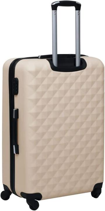 Image du produit VidaXL Set de trolleys, or (Bagage à main (jusqu'à 50l), M (50 - 90l), L (90 - 115l))