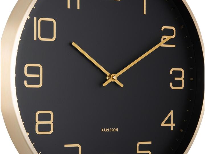 Actual product image Karlsson Elegance Glow Black wall clock (40 cm)
