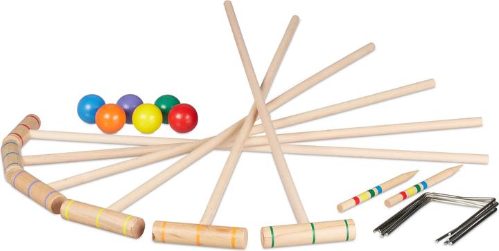 Actual product image Relaxdays Croquet game