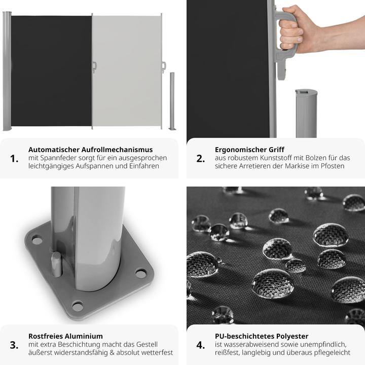 Produktbild tectake Seitenmarkise (3 m)