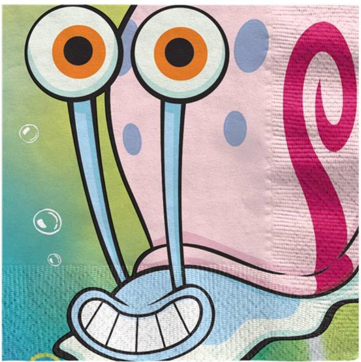 Actual product image Amscan SpongeBob (16 x, 33 x 33 cm)