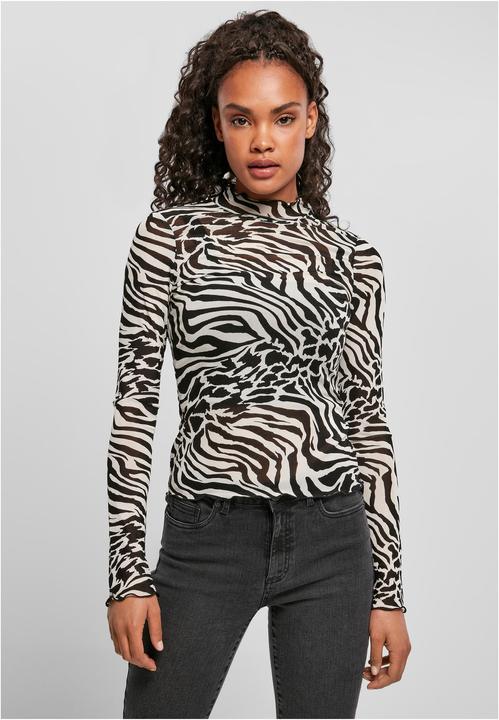 Immagine prodotto Urban Classics Donna AOP Mesh Turtleneck Longsleeve (4XL)