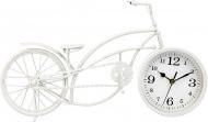 Image du produit Giftdecor horloge vélo en fer forgé blanc 22,5cm de large