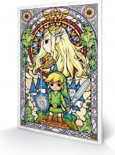 Actual product image Pyramid THE LEGEND OF ZELDA - Stained Glass - Impression sur bois 20x29.5