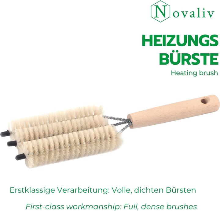 Produktbild Novaliv Heizkörperbürste Rippenheizkörper Heizungsbürste Heizkörper Reinigungsbürste 25x8x3cm IDEAL (1 Stk.)