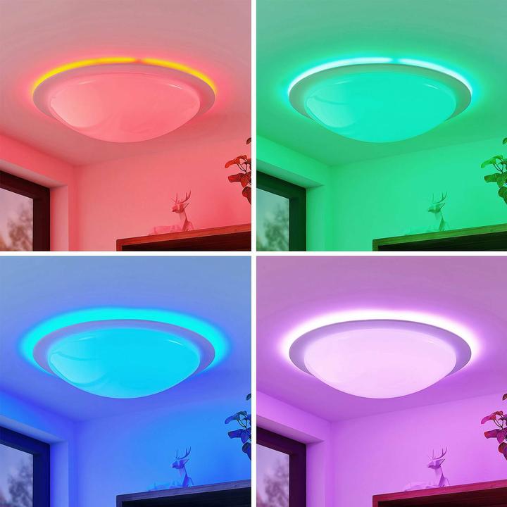 Immagine prodotto Lindby Aurela LED Lampada da soffitto CCT RGB Ø 58,5 cm (2800 lm)