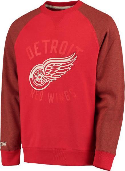 CCM Fleece Crew Pullover SR (L, Detroit) (L)
