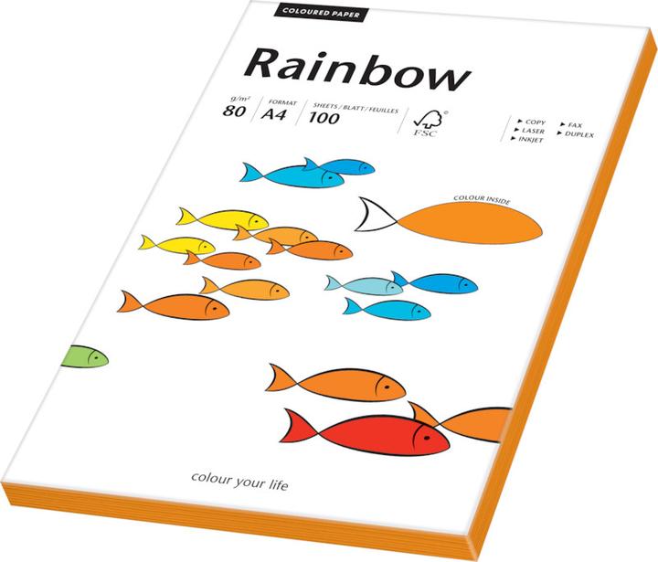 Image du produit Rainbow Papier à copier couleur néon (80 g/m², 100 x, A4)