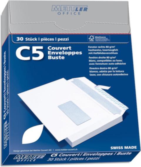 Produktbild Mettler Office Couvert (C5, 30 x)