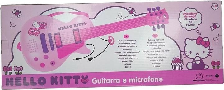 Image du produit Hello Kitty Guitare pour enfants Micro Rose Électronique