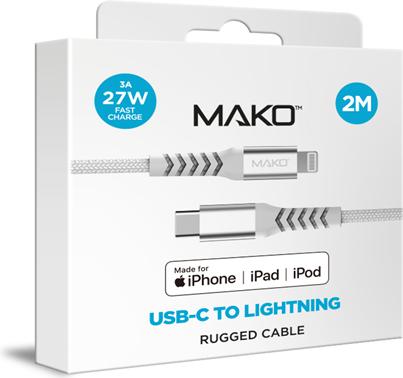 Immagine prodotto Mako USB C zu Lightning Kabel verstärkt (1 m, USB 2.0, 20 W)