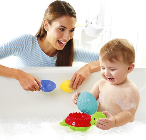 Actual product image Fisher-Price Stack & Strain Bath Turtle
