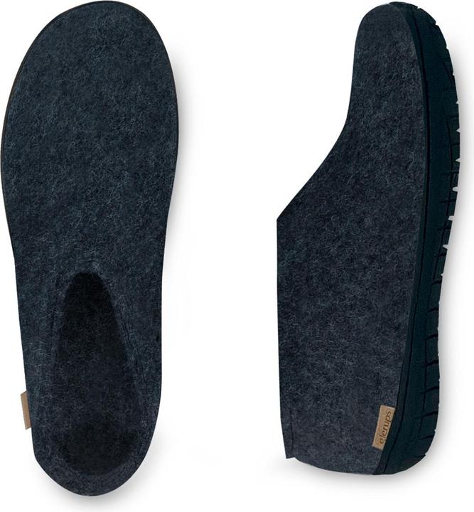Image du produit Glerups Semelle en caoutchouc naturel Noir Pantoufle (40)