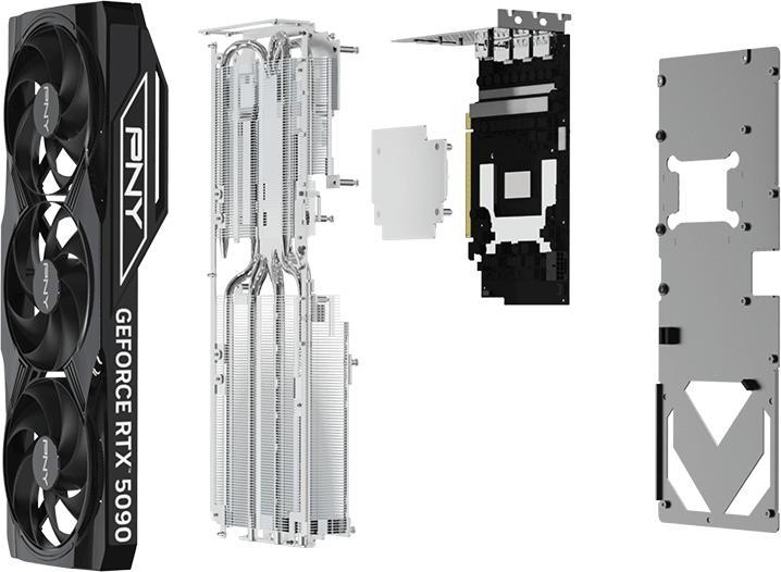 Produktbild PNY RTX5090 VERTO OC Triple Fan 32GB GDDR7 HDMI 3xDP (32 GB)