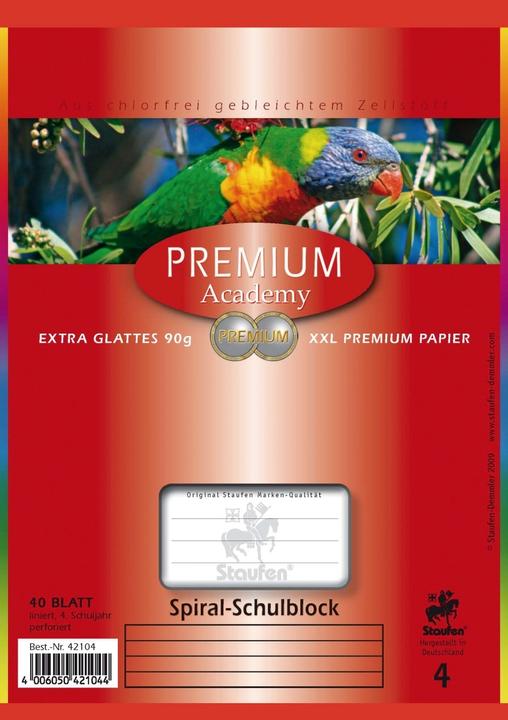 Actual product image Staufen Spiral notepad A5 40BL Lin.4 lined (A5, Lined, Soft cover)