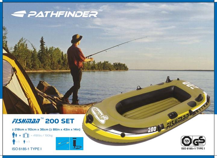 Actual product image Jilong Inflatable boat Fishman 200 (218 cm, 3 pers.)