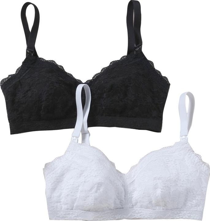 Produktbild Vertbaudet 2er-Pack Still-BHs, Spitze mit softem Futter (XL)
