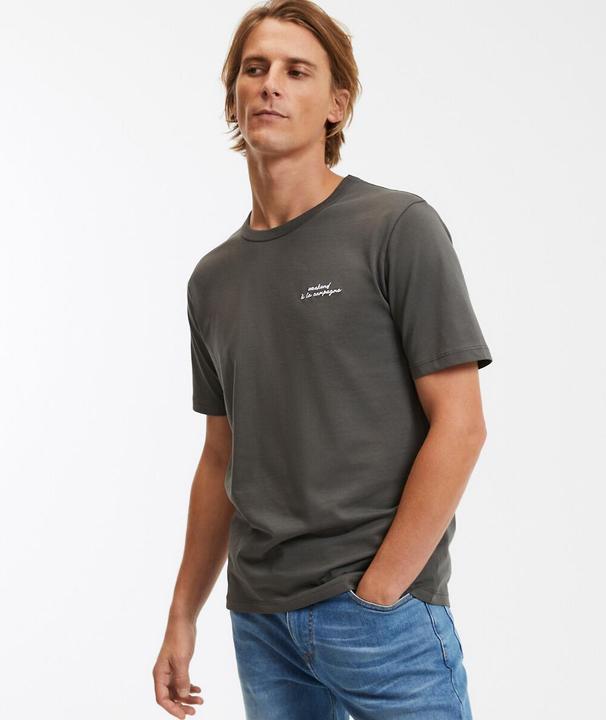 Actual product image La Redoute Collections T-Shirt mit Message-Stickerei (3XL)