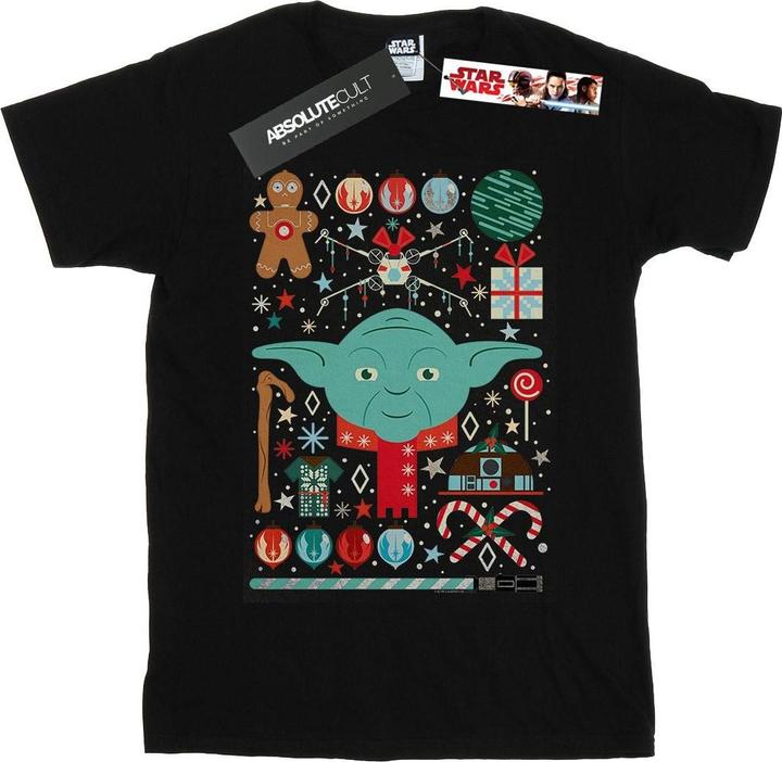 Star Wars Yoda Christmas TShirt Jungen