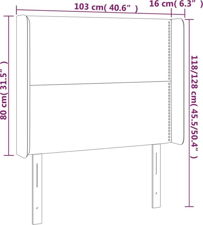 Image du produit VidaXL Maralda (103 x 16 x 128 cm)